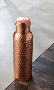 Bouteille d'eau en cuivre pur martelé, grande taille, style traditionnel ayurvédique, étanche, pour le sport – Vente en gros - Product Image 3