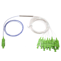 Répartiteur de Fibre Optique PLC 1x8 APC Monomode en Tube Acier FTTH avec Prise en Charge POE 5G IP pour Réseau FTTX PON