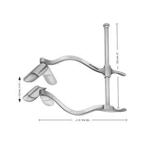 Retractor Anal de Alta Calidad de 4 Pulgadas con Hoja Autoestable para Cirugía Proctológica, Acero Inoxidable, Certificado CE - Product Image 3