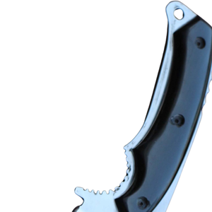 Couteau de chasse artisanal en acier D2 avec lame fixe, manche en corne de buffle, pour le camping en extérieur et le préparage du gibier, avec étui en cuir - Product Image 3