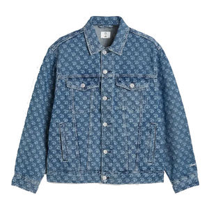 Veste en jean vintage de haute qualité personnalisée, en coton délavé avec décoration boutonnée, pour l'hiver, veste en jean pour homme - Product Image 1