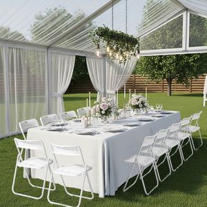 Set di 10 Sedie Pieghevoli in Plastica di Qualità Commerciale, Portatili e Impilabili per Eventi Interni ed Esterni, Feste in Casa e Picnic - Product Image 4