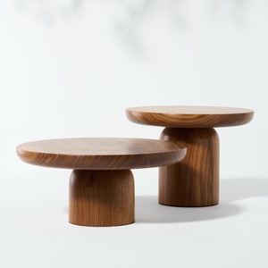 Support à gâteau réglable en bois, écologique et fait main, pour boulangeries et événements - Product Image 1