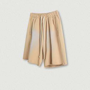 Pantalones Cortos de Moda 2026, Estilo Vintage, con Borde Crudo, Felpa Francesa, 100% Algodón, Casuales, para Hombre, para Correr, Fitness, Lavado Ácido - Product Image 5