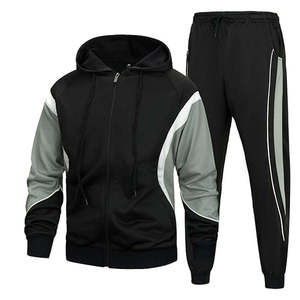 Custom Eco-Friendly <b>Silk</b> Screen Printed Heavyweight 100% Cotton Streetwear Animal Print Tracksuit Men Logo Jacket <b>Trouser</b> Set - Product Image 4