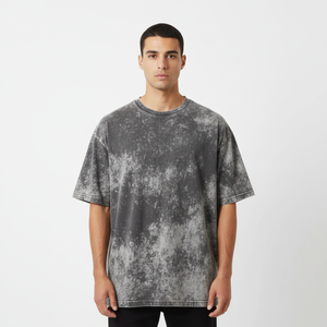 เสื้อยืดคอกลมคอสูงพรีเมียมสำหรับผู้ชาย ผ้าฝ้ายทรงโอเวอร์ไซส์  รับผลิตเสื้อยืดเปล่าแบบคอเต่า  รับผลิตตามแบบ OEM ODM - Product Image 4