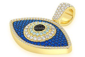 Collar de Plata de Ley 925 Bañado en Oro con Amuleto Ojo Egipcio Minimalista de Protección Cristiana, Personalizado y de Moda - ¡Venta Caliente! - Product Image 2