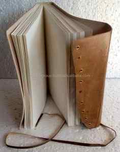 Antique Leather Journal with Tie Closure | <b>Blank</b> <b>Notebook</b> | Gift for Him Her | Handcrafted Sketchbook - Product Image 5