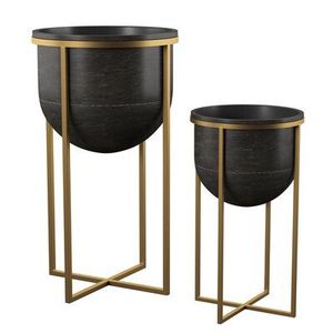 Macetero de Metal con Soporte para Uso en Interiores, Diseño Único, Resistente, Decorativo, Totalmente Personalizable - Product Image 3