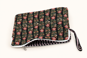 Housse florale pour ordinateur portable, housse de transport avec fermeture éclair pour le bureau, l'école et les voyages - Product Image 3