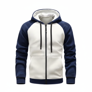 Sudadera con Capucha Unisex con Cierre, 100% Algodón, Cierre de Alta Calidad, Corte Regular, Logotipo Bordado, Ecológica, Venta al Por Mayor OEM - Product Image 1