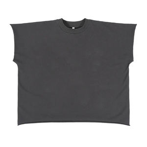 T-shirt Homme Oversize Personnalisé DTG Coupe Unique à Bords Coupés, Col Côtelé, Manches Courtes, 280 g/m² - Product Image 1