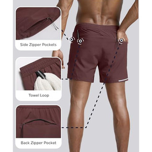 Shorts de sport pour hommes en tissu respirant personnalisé, shorts de jogging légers pour hommes, entraînement, course à pied et gym - Product Image 4