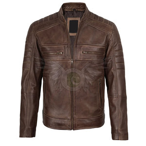Premium Quality <b>Men</b> <b>Leather</b> <b>Jacket</b> Fashion Slim Fit Casual Streetwear and Outdoor Wear Elegant Style Fashion <b>Leather</b> <b>Jacket</b> - Product Image 2
