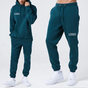 Ensemble de survêtement pour homme Econex Sports, à capuche, 100% coton, respirant, léger, avec sweat-shirt et pantalon de jogging - Product Image 1