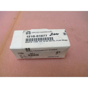 200 AMAT 1210-01077 RESFIX 1/4W 1% 10.0K METAL - Equipo y Piezas de Semiconductores de Confianza de Marca Global - Product Image 1
