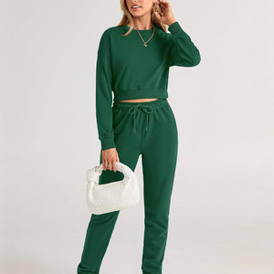 Conjunto Deportivo Corto Personalizado para Mujer, Chándal de Algodón Suave, Ropa Deportiva Informal, Proveedor Mayorista de Pakistán - Product Image 5