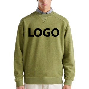 เสื้อสเวตเชิ้ตแขนยาวคอกลมผู้ชายแบบใหม่ ดีไซน์โลโก้ตามสั่ง OEM ผ้าฝ้าย 100% สไตล์สตรีทแวร์ - Product Image 2