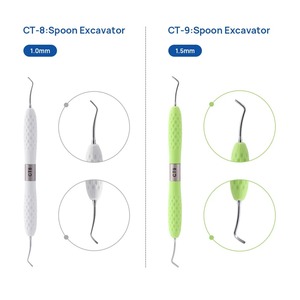 Kit de Instrumentos Quirúrgicos BAFA para Restauración Dental, Juego de Cinceles para Esmalte, Cuchara Excavadora, Recortador de Borde Gingival - Product Image 3