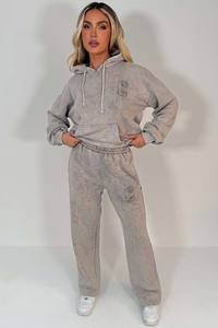 Conjunto Deportivo de Invierno para Mujer, con Capucha, Lavado Ácido, Transpirable, 100% Algodón, Ecológico, Informal - Product Image 5