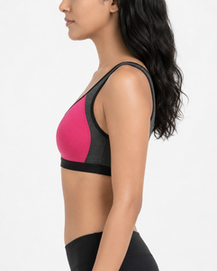 Women High Support Sports <b>Bra</b> Breathable Stretch Fitness Workout <b>Bra</b> for Gym Running Yoga and Training Wear - Product Image 2