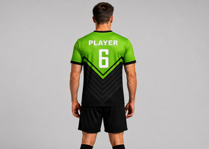 เสื้อฟุตบอลโพลีเอสเตอร์คุณภาพสูงแบบกำหนดเอง ชุดฟุตบอลซับลิเมชั่น แห้งเร็ว สำหรับทีมกีฬา - Product Image 6