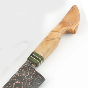 Couteau à éplucher en cuivre damas fait main de haute qualité avec manche en bois compact pour l'épluchage des fruits et les travaux de cuisine de précision - Product Image 5