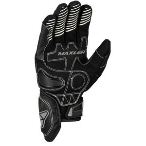 Gants de moto en cuir pour sports motorisés, course, compatibles écran tactile, pour hommes et femmes, noirs, prix de gros - Product Image 3