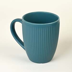 ชุดแก้วกาแฟเซรามิกสีฟ้าครามทำมือ 6 ใบ ดีไซน์โดดเด่นมีเอกลักษณ์สำหรับชาและน้ำ - Product Image 1