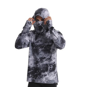 Camisetas de Pesca Impermeables al por Mayor OEM/ODM con Patrón de Sublimación Completa, Sudadera con Capucha UPF 50 UV, Suave, de Secado Rápido y Alto Rendimiento - Product Image 1