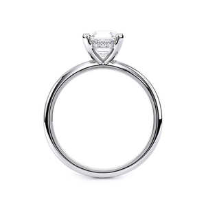 Anillo de Compromiso y Boda Solitario de Diamante Cultivado en Laboratorio, Corte Asscher, Oro de 10K en Dos Tonos, Certificado IGI, Chapado en Rodio, 1.5 CT, Cuatro Puntas - Product Image 6