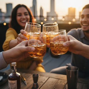 [Holar] Vasos de Vino sin Tallo de Plástico Ondulado Irrompible de Alta Calidad Hechos en Taiwán, 15 oz, para Catering, Cafetería y Fiestas - Product Image 5