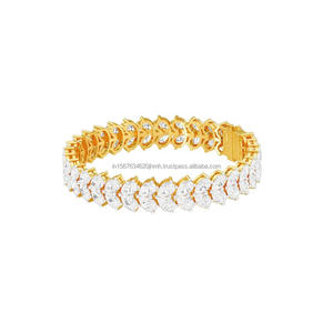 Cadena de Diamantes de Laboratorio IGI de Lujo, Joyería Fina Personalizable para Mujer, Brazalete de Diamantes en Oro de 10/14/18K - Product Image 1