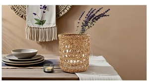Decorative Rattan <b>Hurricane</b> <b>Candle</b> Holder Rustic Table Centerpiece Perfect for Living Room and Events Decor Wholesale From India - Product Image 1
