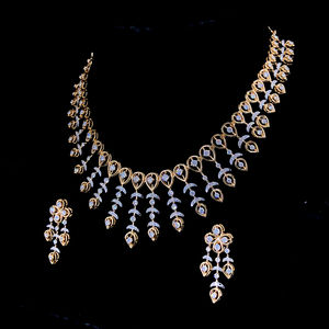 Collar de diamantes naturales de 14 quilates con pendientes, certificado IGI, color EF, corte brillante redondo, 4.29 ct, claridad VVS VS, joyería fina para mujer - Product Image 2