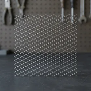 Galvanized Diamond Iron <b>Wire</b> <b>Mesh</b> Corrosion Resistant Metal Netting Custom Size for Industrial Protection - Product Image 1