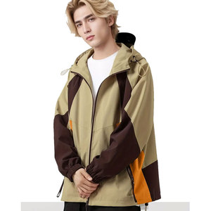 URBANGAZER Men's Varsity <b>Jacket</b> Woolen Fabric Windproof Eco-Friendly Quick Dry Breathable <b>Fleece</b> <b>Lining</b> High Street Style Winter - Product Image 3