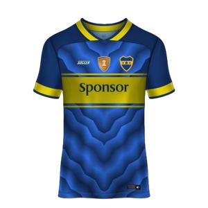 เสื้อฟุตบอลผู้ชายคุณภาพสูง ออกแบบและโลโก้ตามสั่ง ขายส่ง รุ่นใหม่ ระบายอากาศได้ดี - Product Image 5