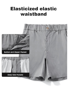 Shorts de golf pour homme personnalisés, coupe classique, taille mi-haute, logo frontal, coupe ajustée, extensibles dans quatre directions, séchage rapide - Product Image 5