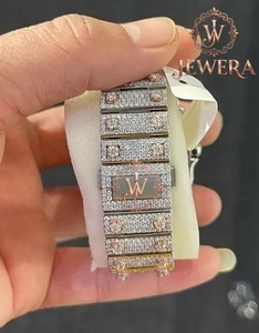 Premium Quality Elegant Stainless Steel <b>Silver</b> Analog Glass Mechanical Auto Movement Diamond <b>Watch</b> 41MM <b>Men</b> Women Luxury Gift - Product Image 6