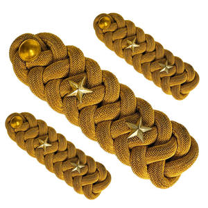 Épaulettes Cérémonielles OEM de Haute Qualité en Gros, Cordons Dorés pour Uniformes, Épaulettes Faites à la Main - Product Image 6