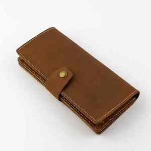Handmade Luxury Fashion Genuine Leather <b>Black</b> <b>Wallet</b> <b>for</b> <b>Men</b> Slim <b>Wallet</b> - Product Image 1