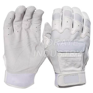 Gants de frappe de baseball personnalisés avec logo d'équipe, blancs, sublimés, de qualité supérieure - Product Image 1