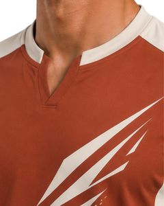 <b>Rust</b> Brown Men Performance T Shirt Short Sleeve Athletic Sports Jersey Quick Dry Breathable Gym Training Custom Team Wear <b>Top</b> - Product Image 3