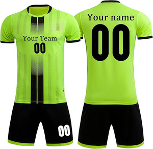 Tenue de football professionnelle unie, anti-humidité, à séchage rapide, sans logo, pour équipe. - Product Image 5