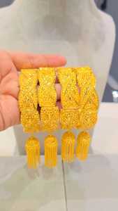 Stylish Gold Plated Infinity Diamond <b>Bracelet</b> Jewelry <b>Set</b> for Women Wedding Engagement Party Fashion Accessory Collection - Product Image 2