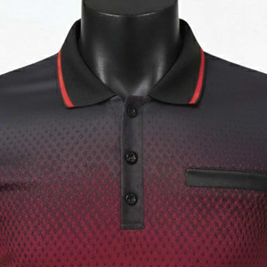 Polo pour hommes en polyester et coton, uni, vierge, prix usine, avec logo personnalisé imprimé, grandes tailles, polos personnalisés - Product Image 4