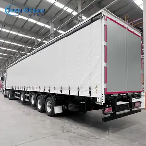 Good Price Tri-axle Curtain Side Open Container Semi Trailer/Curtain-Sider Semi Trailer/ Side Curtain Semi-trailer For Sale