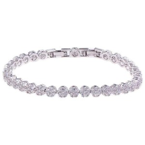 Full Diamond <b>Bracelet</b> for Women 925 <b>Silver</b> Light Luxury Full Diamond Fine Moissanite Girlfriend Birthday Gift <b>Bracelet</b> - Product Image 1