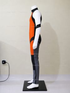 Traje de Paracaidismo de Cuerpo Completo para Adultos, en Bloques de Color, de Spandex y Nailon, Naranja, Negro, Blanco y Gris - Product Image 4